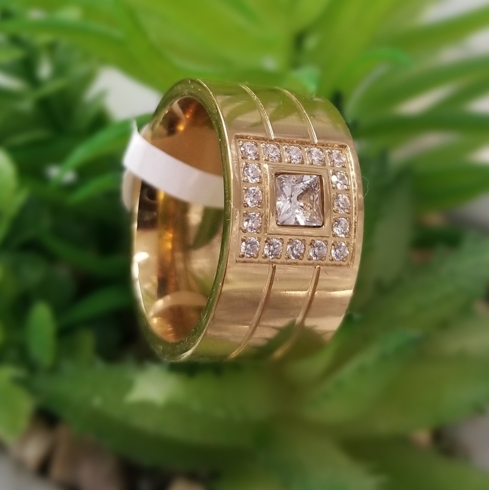 Classic Gold Stainless Steel Ring